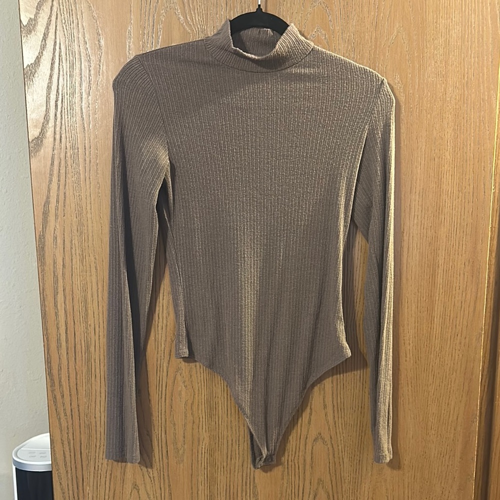 Brown Long Sleeve Women's Top